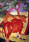 Rote Kuhe by Franz Marc